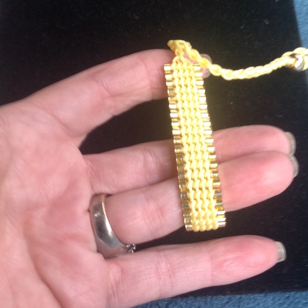 Yellow shamballa bracelet