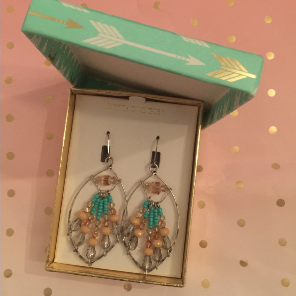 Anthropology gold Color earrings