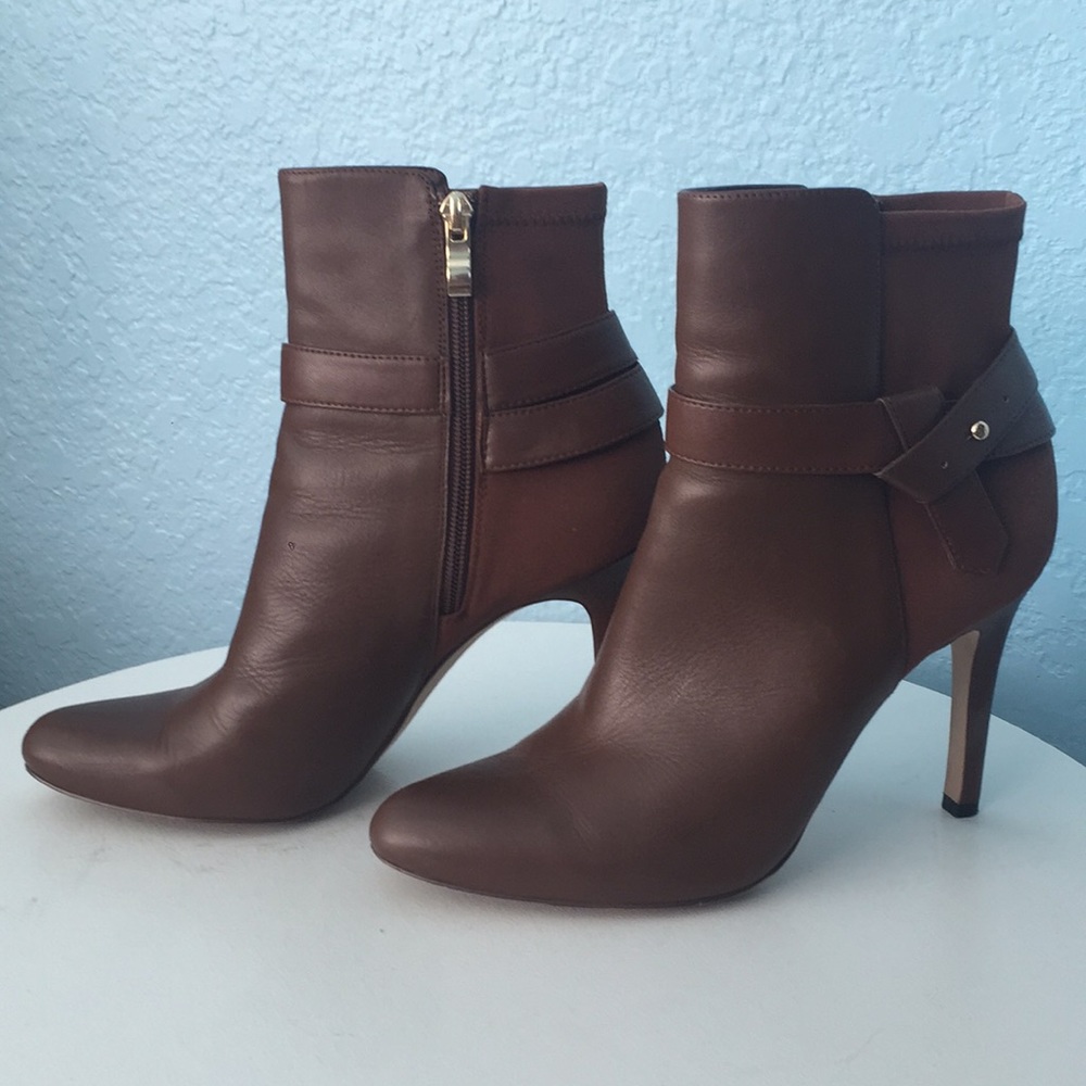 Stiletto buckle booties