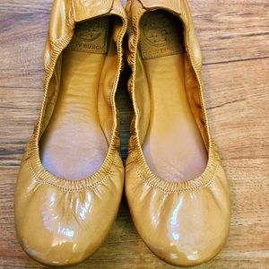Tan Tory Burch Flats