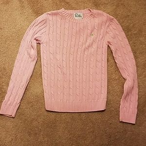 Lilly Pulitzer Pink Cable Knit Sweater