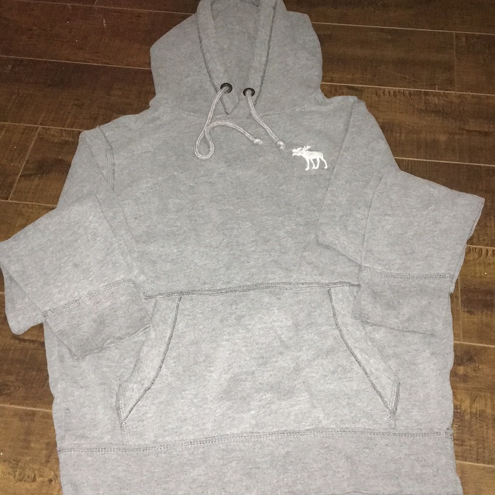 Abercrombie and Fitch grey hoodie.