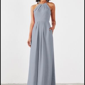 Gorgeous gray/blue (mystic) long gown