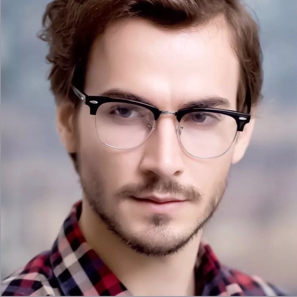 [New] RETRO TORTOISE GOLD FRAME GLASSES - Picture 2 of 3