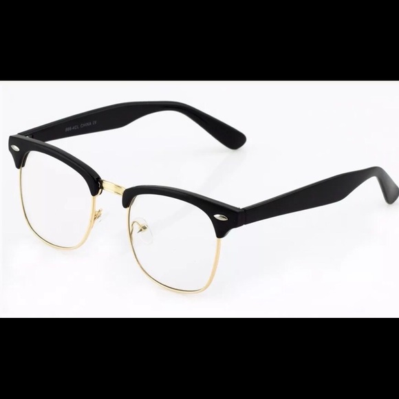 [New] RETRO TORTOISE GOLD FRAME GLASSES - Picture 3 of 3