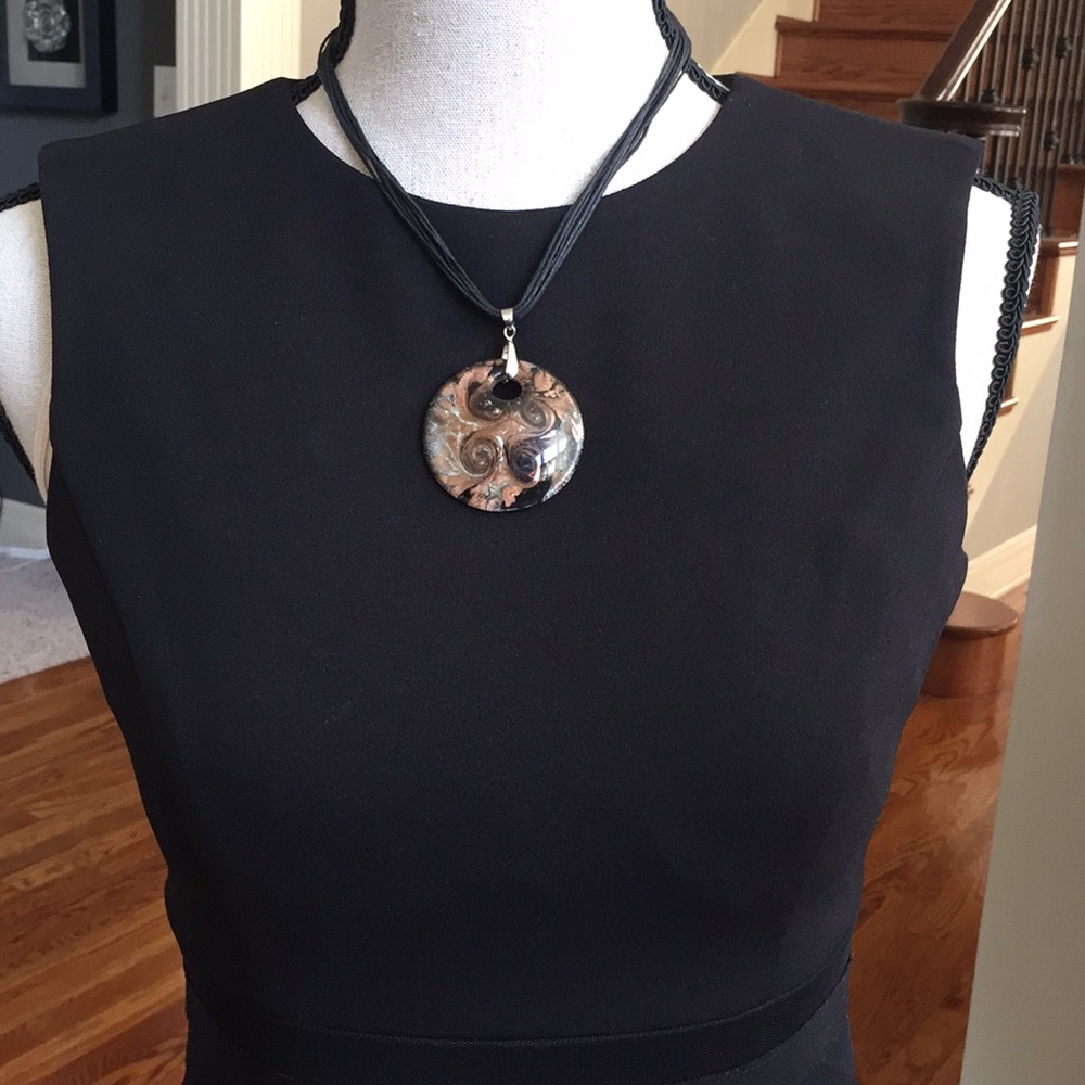 Acrylic necklace.