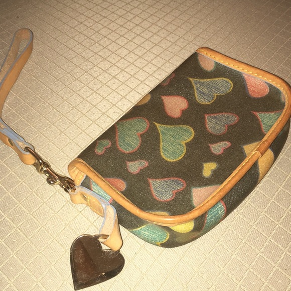 Dooney & Burke wristlet with hearts - Picture 2 of 4