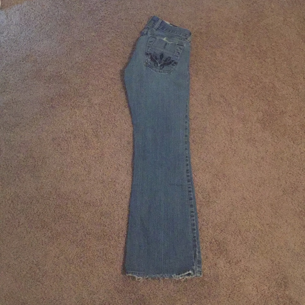 Lucky brand women Jeans 0/25 short midnight Maggie