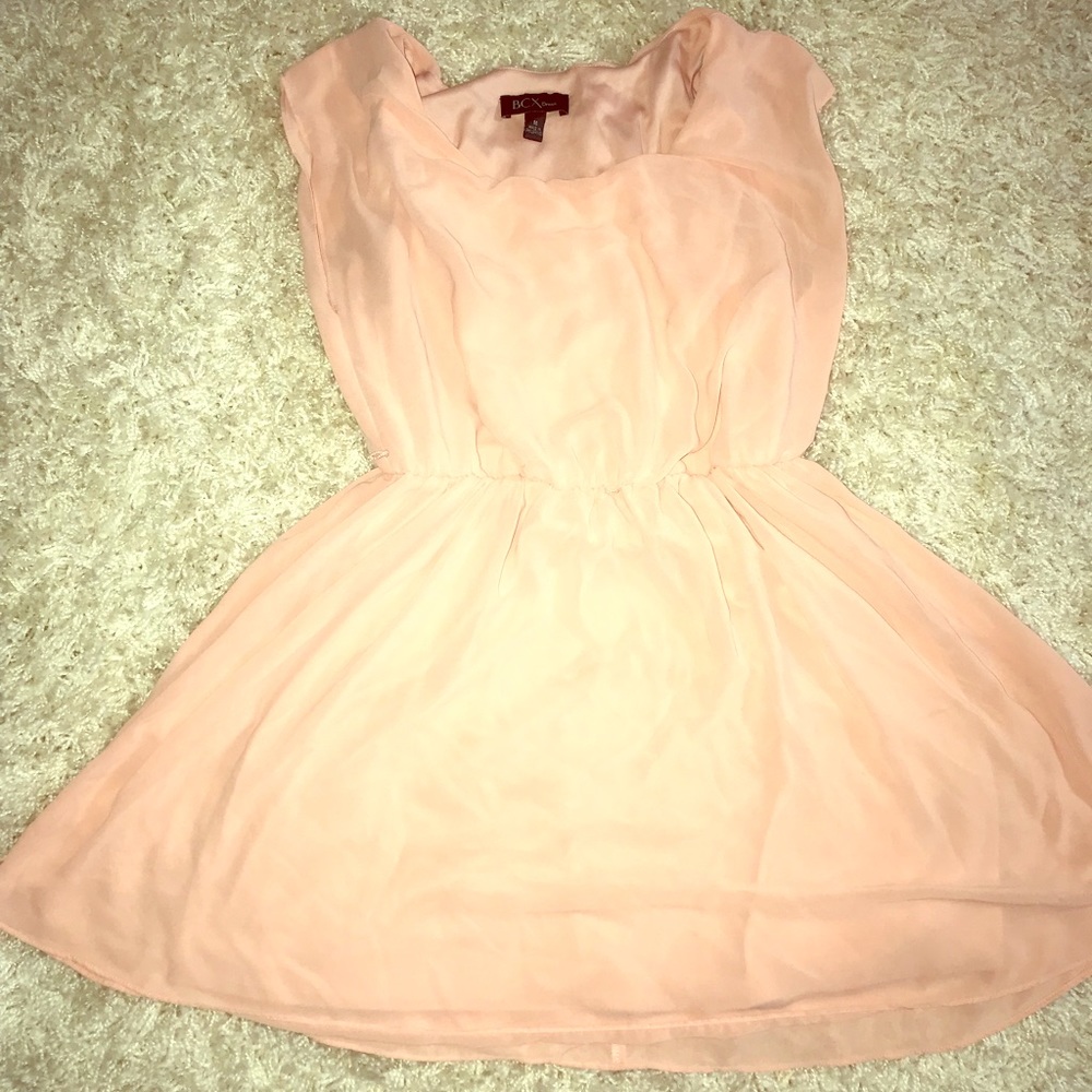 Light pink semi-formal mini dress