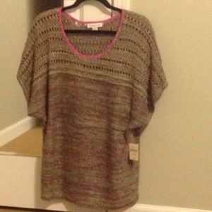 NWT short sleeve sweater