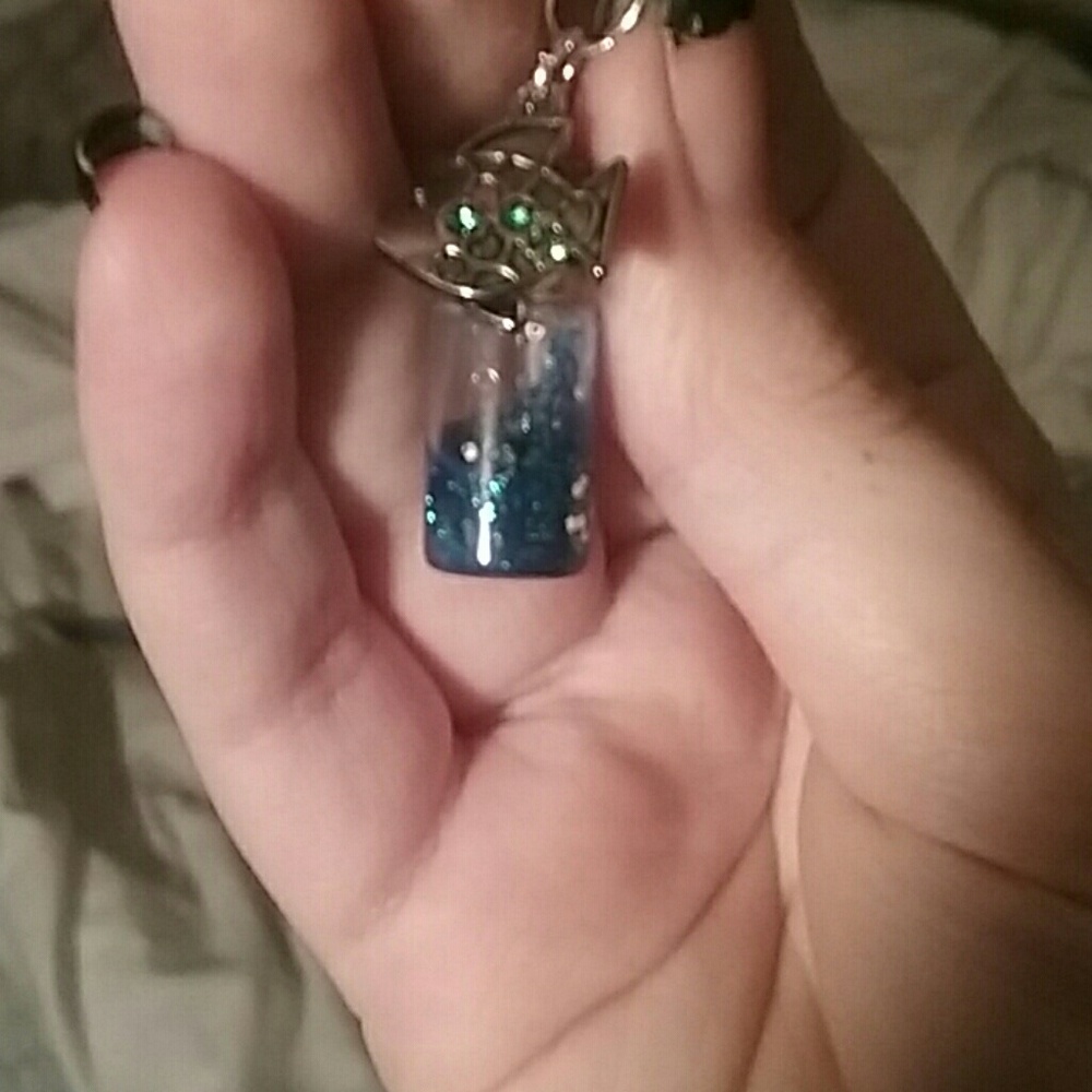 Ocean Bottle with Fish Charm