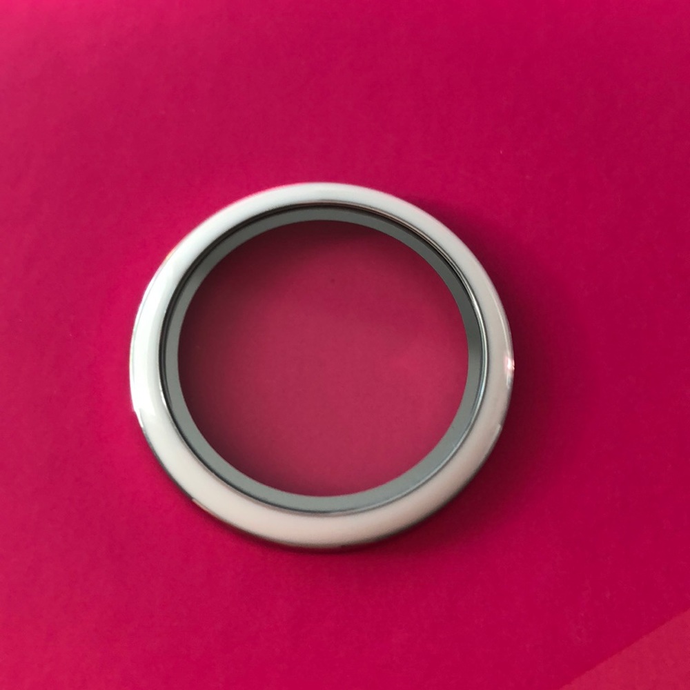 Origami Owl white enamel large face