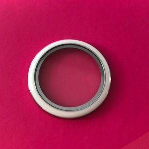 Origami Owl white enamel large face