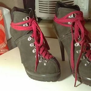 Combat boots w heels