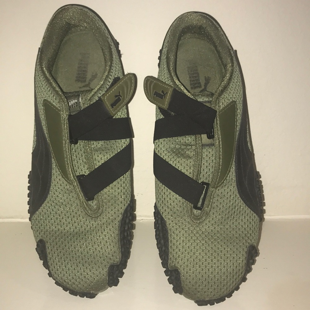 Army Green Puma Sneakers