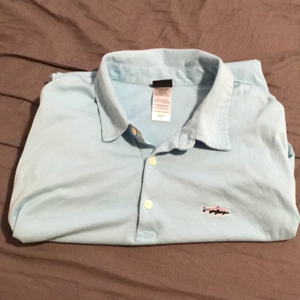 Patagonia light blue Polo shirt