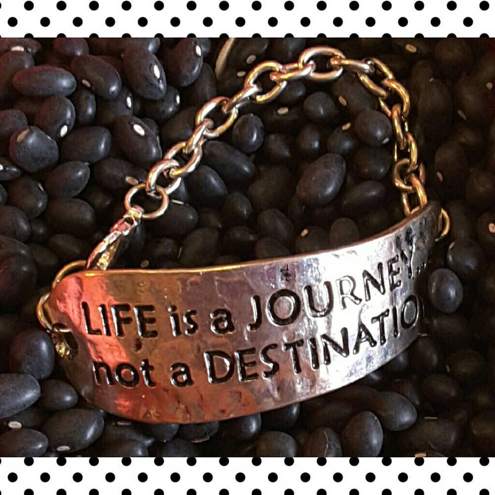 Fashion "Life is a journey" bracelet