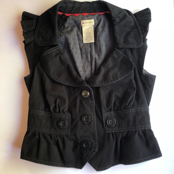 Anthropologie Elevenses Peplum Bow Vest - Picture 2 of 6