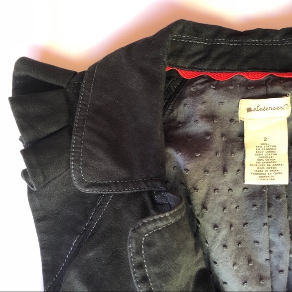 Anthropologie Elevenses Peplum Bow Vest - Picture 1 of 6