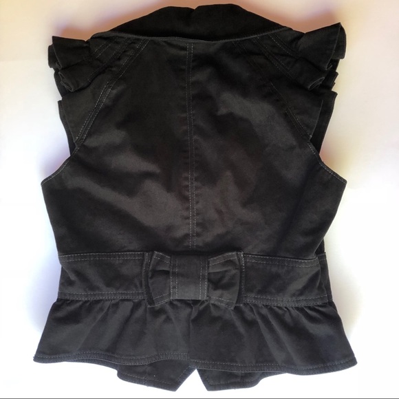 Anthropologie Elevenses Peplum Bow Vest - Picture 3 of 6