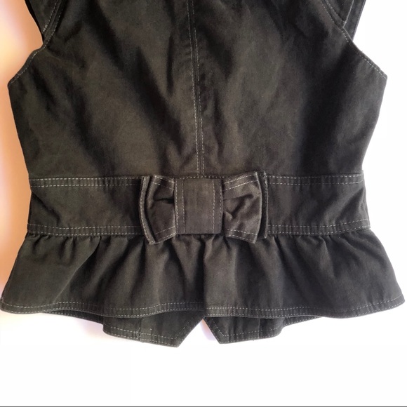 Anthropologie Elevenses Peplum Bow Vest - Picture 5 of 6