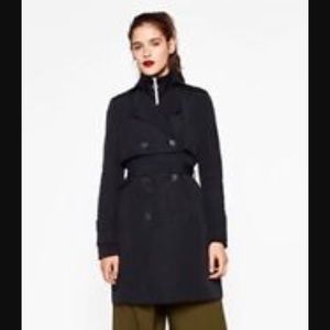 Zara Navy Blue Trench coat