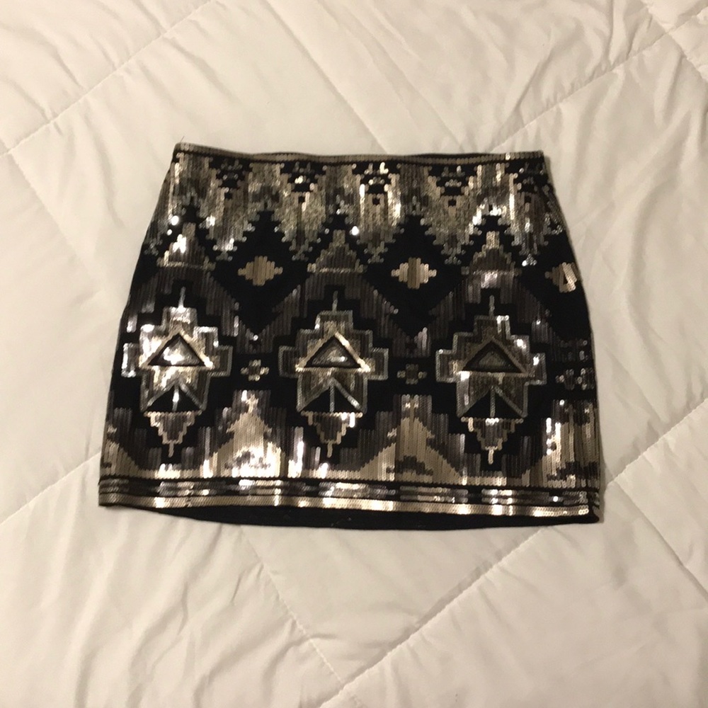 Hot Sequin Mini Skirt