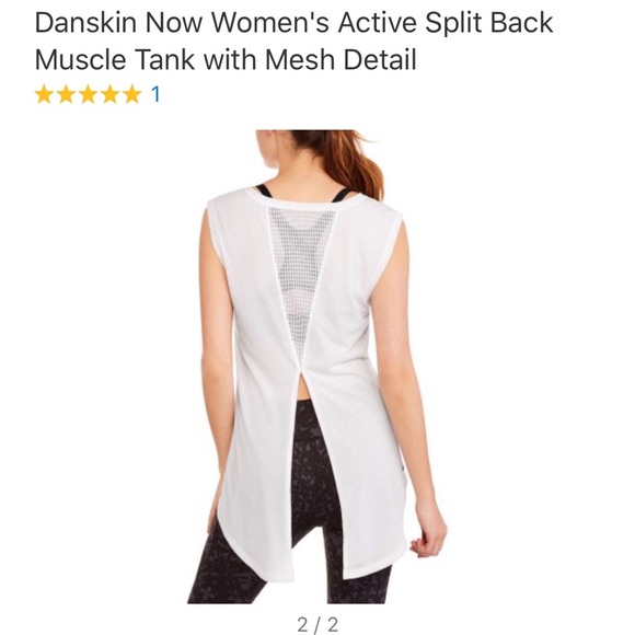 Danskin split back muscle tank size small gray - Picture 2 of 6