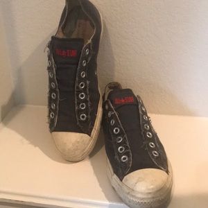 John Varvatos Converse Slip On Blue