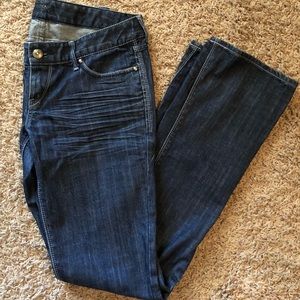 Express Dark Wash Boot Cut Jeans