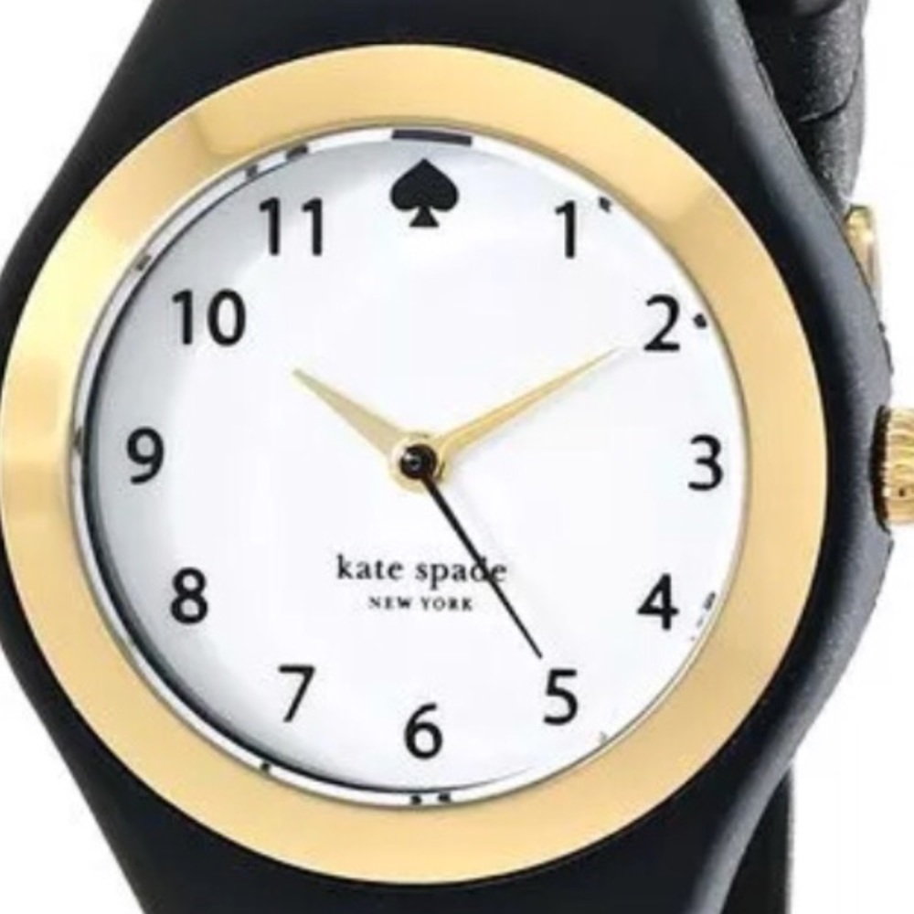 NEW Kate Spade White (Face) SPADE WatchWBlack Band