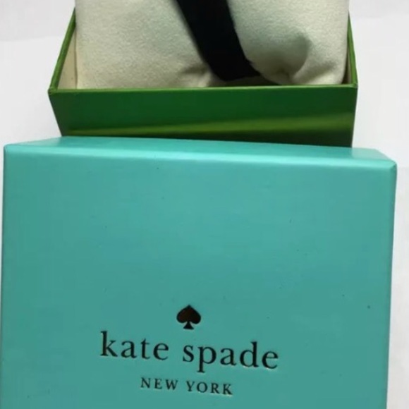 NEW Kate Spade White (Face) SPADE WatchWBlack Band - Picture 4 of 7