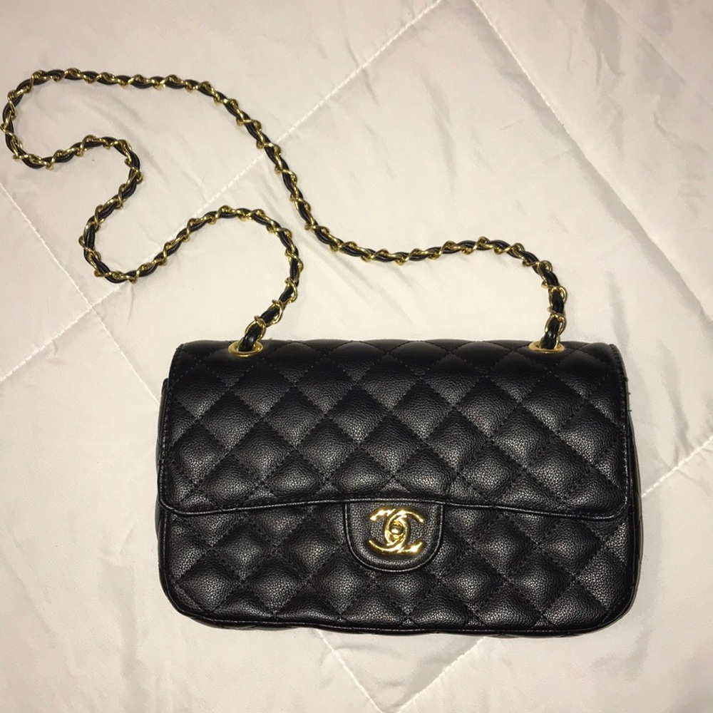 Black Quilted Purse