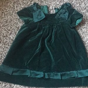Beautiful green velvet dress