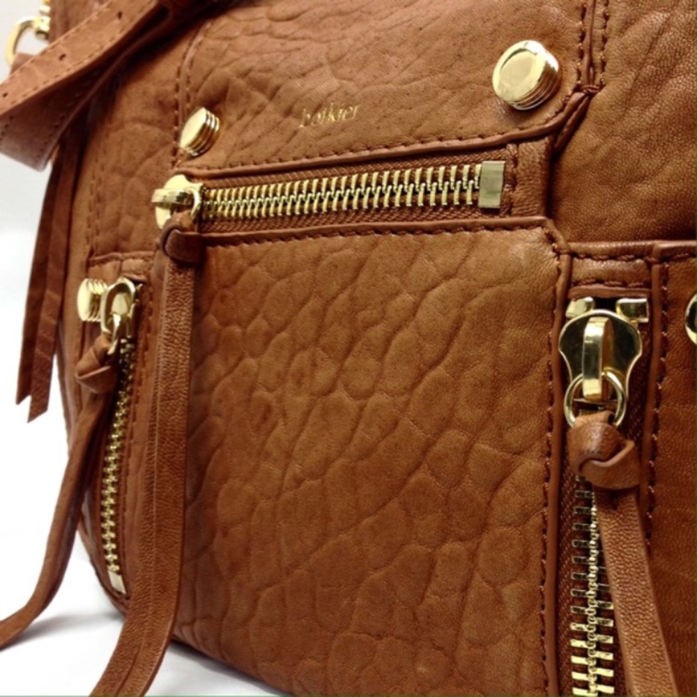 BOTKIER ‘ Logan’ Hobo in whiskey sheepskin leather