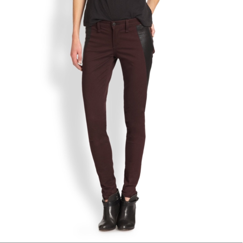 Rag and Bone Pop jeans Lamb leather 25 NWOT