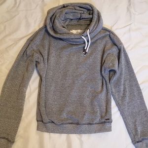 Garage Grey Cowl Neck Hoodie