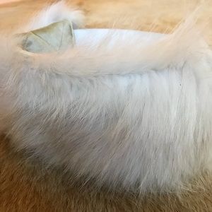 Golden mink and silver fox fur headbands