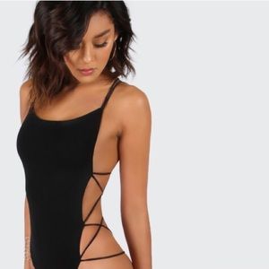 Strappy bodysuit