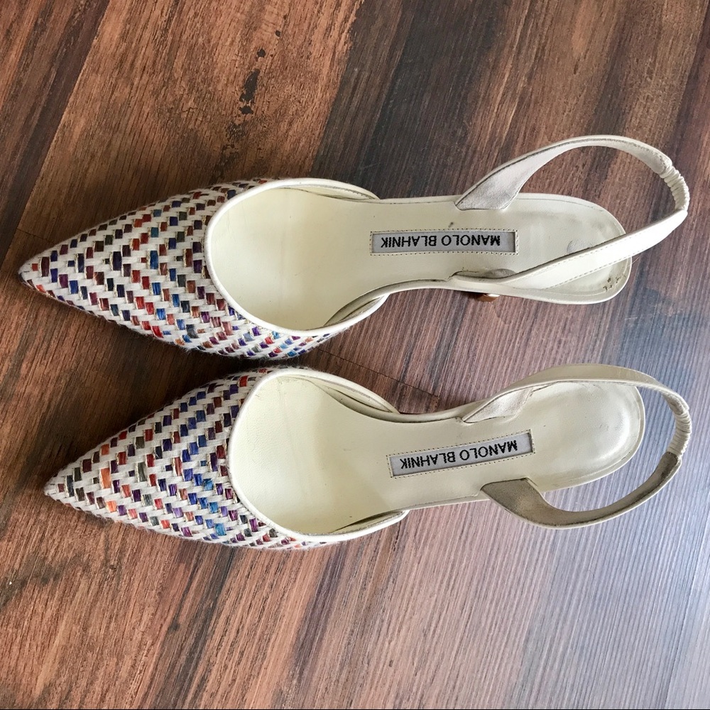 * SOLD* Multicolor Manolo Blahnik Carolyne Heels