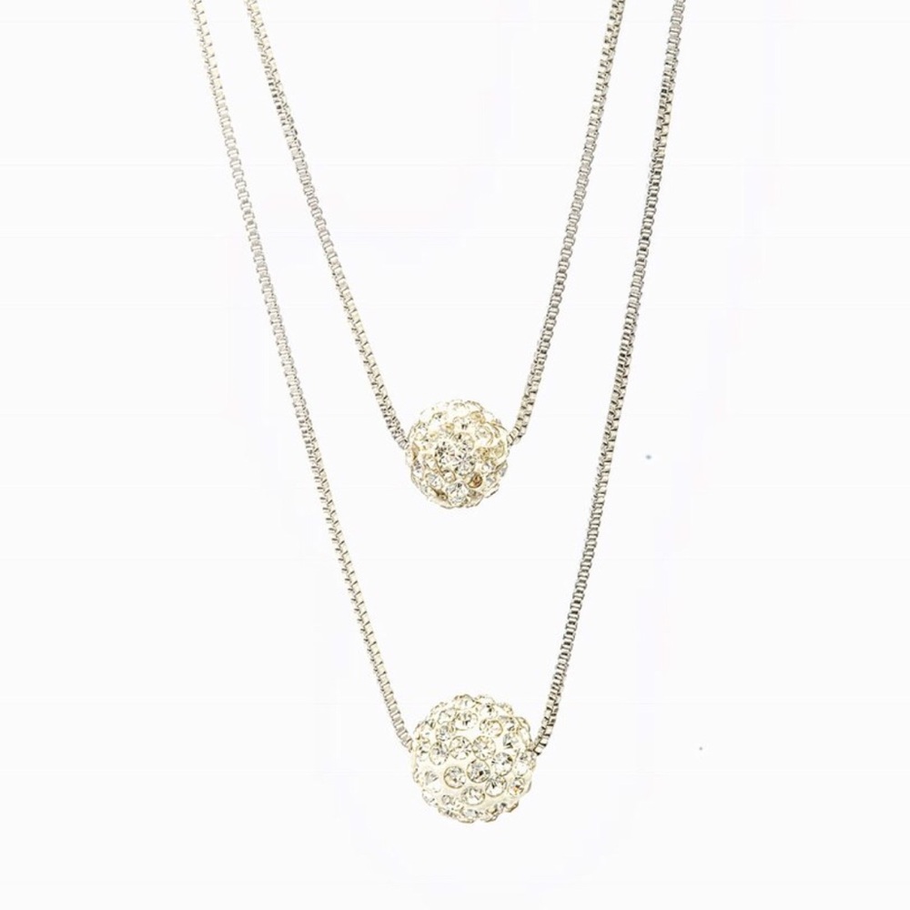 Starlight Sterling Silver Double Necklace - Picture 2 of 2