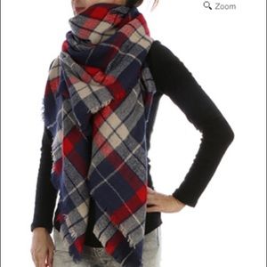 Plaid Blanket Scarf