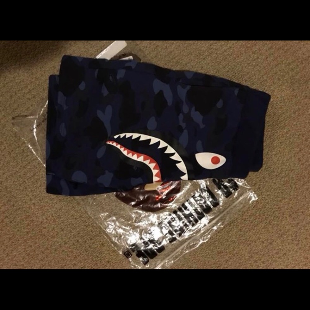 Blue Camo Bape Shorts
