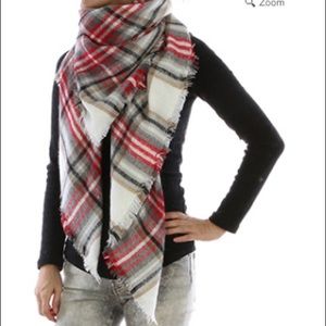 Plaid Blanket Scarf