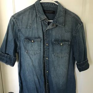ALLSAINTS Men’s Cuffed Shirt
