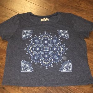 Hollister Pattern Crop Top