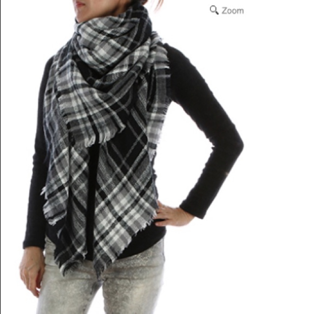 Plaid Blanket Scarf