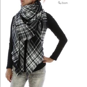 Plaid Blanket Scarf