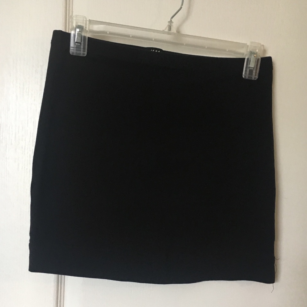 Black mini skirt