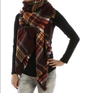 Plaid Blanket Scarf